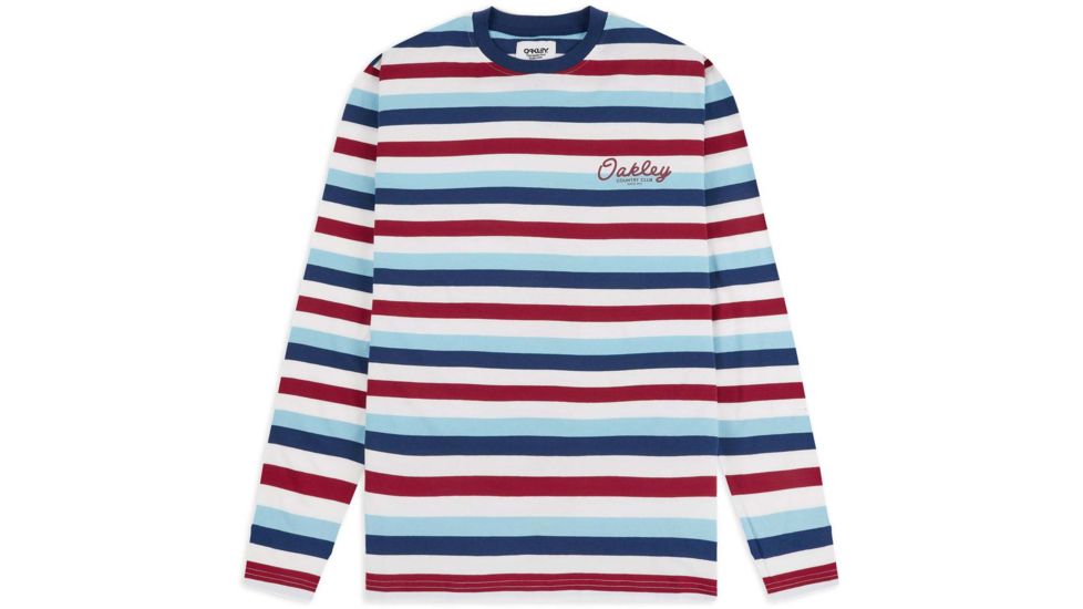 Oakley Striped Long Sleeve T-Shirt Tnp - Mens, Stripe Sundried, Medium, 457984-96S-M
