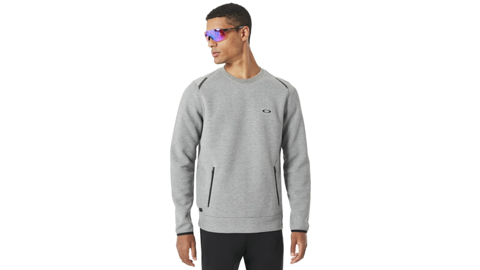 Oakley SI Tech Knit Crew Hoodie - Mens, Athletic Heather Grey, Small, 472342-24G-S