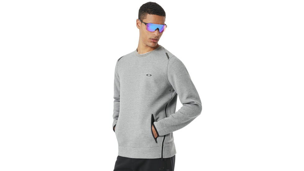 Oakley SI Tech Knit Crew Hoodie - Mens, Athletic Heather Grey, Small, 472342-24G-S
