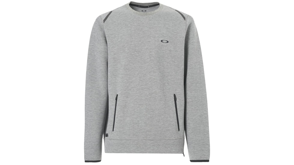 Oakley SI Tech Knit Crew Hoodie - Mens, Athletic Heather Grey, Small, 472342-24G-S