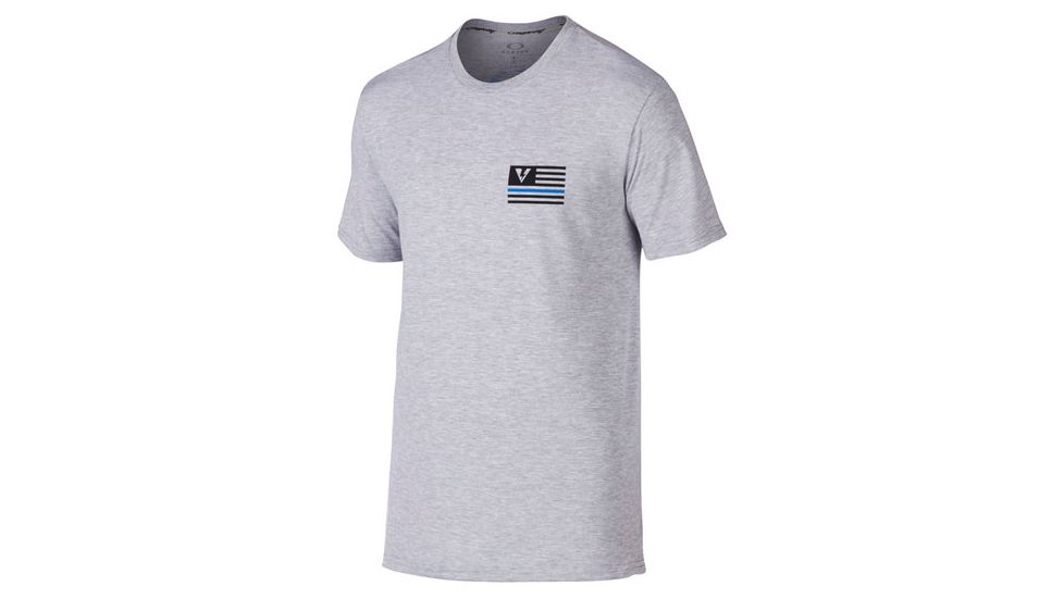 Oakley SI Thin Blue Line Tee, Heather Grey, Medium
