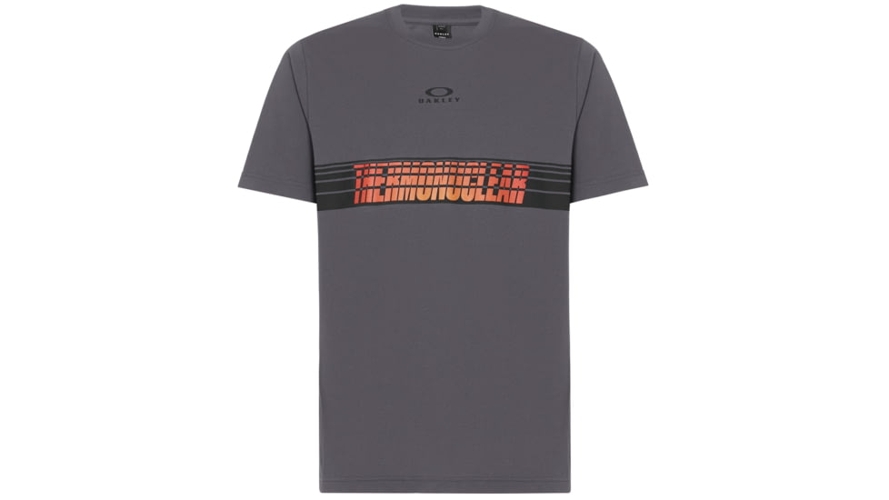 Oakley Tn Racing Center Sunset Stripe - Mens, Forged Iron, Medium, 457693-24J-M