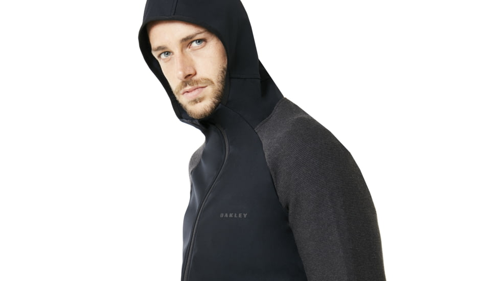 Oakley Utility Knit Fz Jacket - Mens, Blackout, Extra Large, 472415-02E-XL