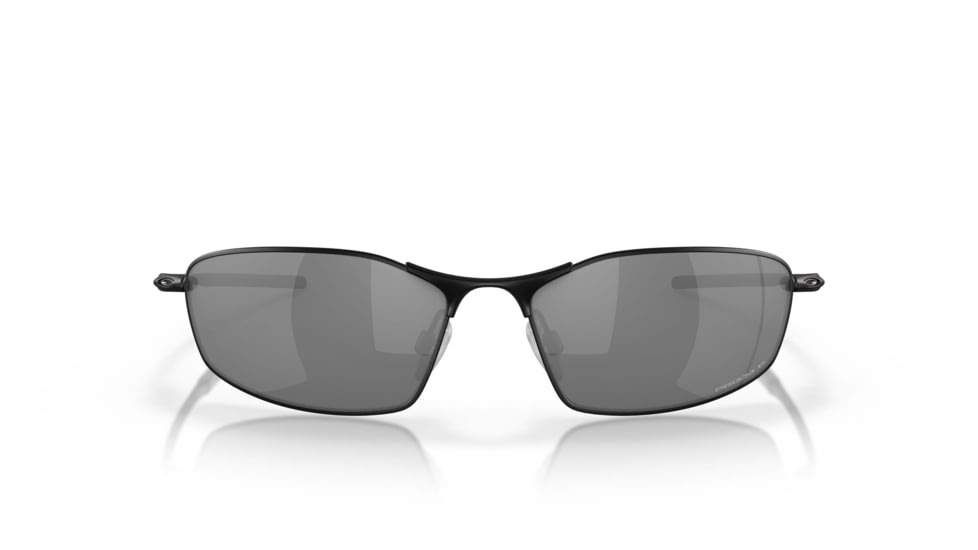 Oakley SI Whisker Sunglasses, Matte Black Frame, Prizm Black Polarized Lens, OO4141-0760