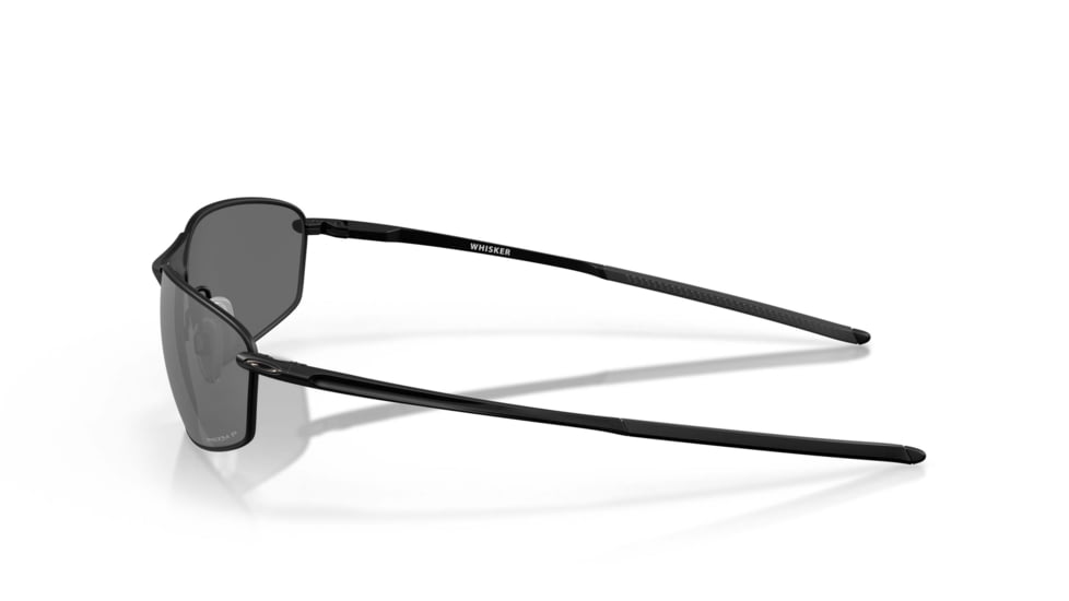 Oakley SI Whisker Sunglasses, Matte Black Frame, Prizm Black Polarized Lens, OO4141-0760