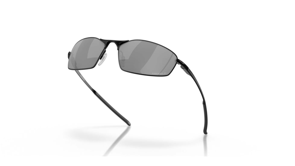Oakley SI Whisker Sunglasses, Matte Black Frame, Prizm Black Polarized Lens, OO4141-0760