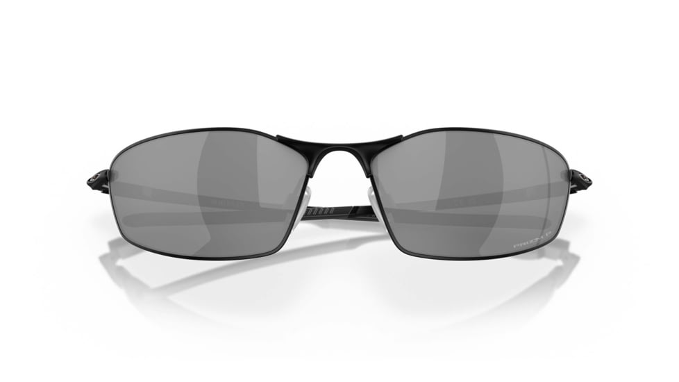 Oakley SI Whisker Sunglasses, Matte Black Frame, Prizm Black Polarized Lens, OO4141-0760