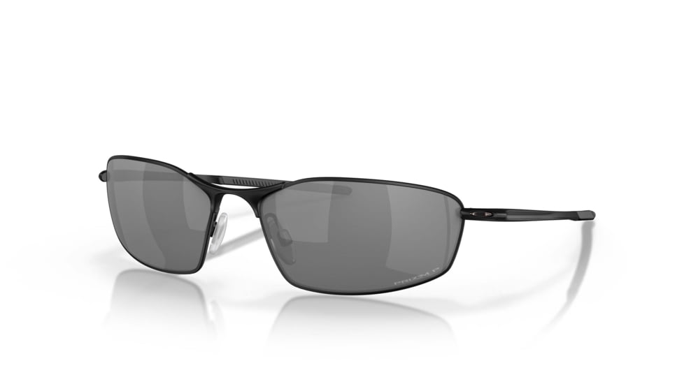 Oakley SI Whisker Sunglasses, Matte Black Frame, Prizm Black Polarized Lens, OO4141-0760