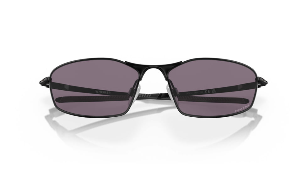 Oakley SI Whisker Sunglasses, Matte Black Frame, Prizm Gray Lens, OO4141-0660