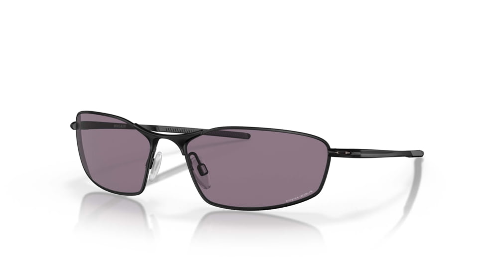 Oakley SI Whisker Sunglasses, Matte Black Frame, Prizm Gray Lens, OO4141-0660