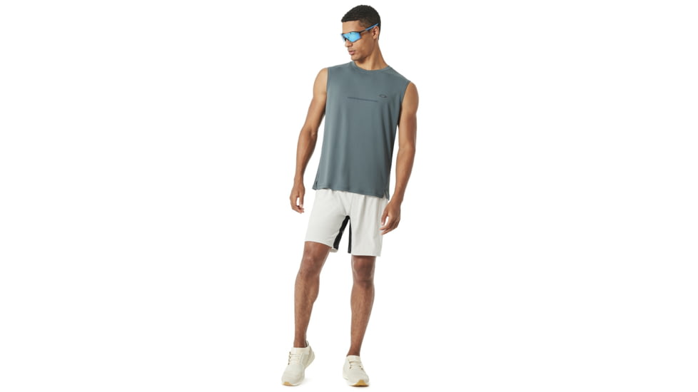 Oakley Windshear Running Short - Mens, Light Grey, Extra Large, 442351-202-XL