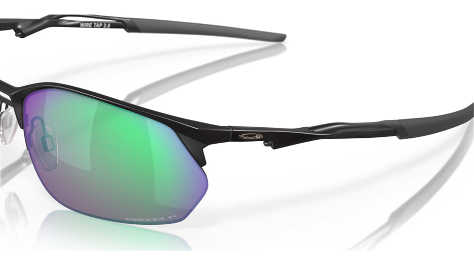 Oakley SI Wiretap 2.0 Sunglasses, Satin Black Frame, Prizm Maritime Polarized Lens, OO4145-0960