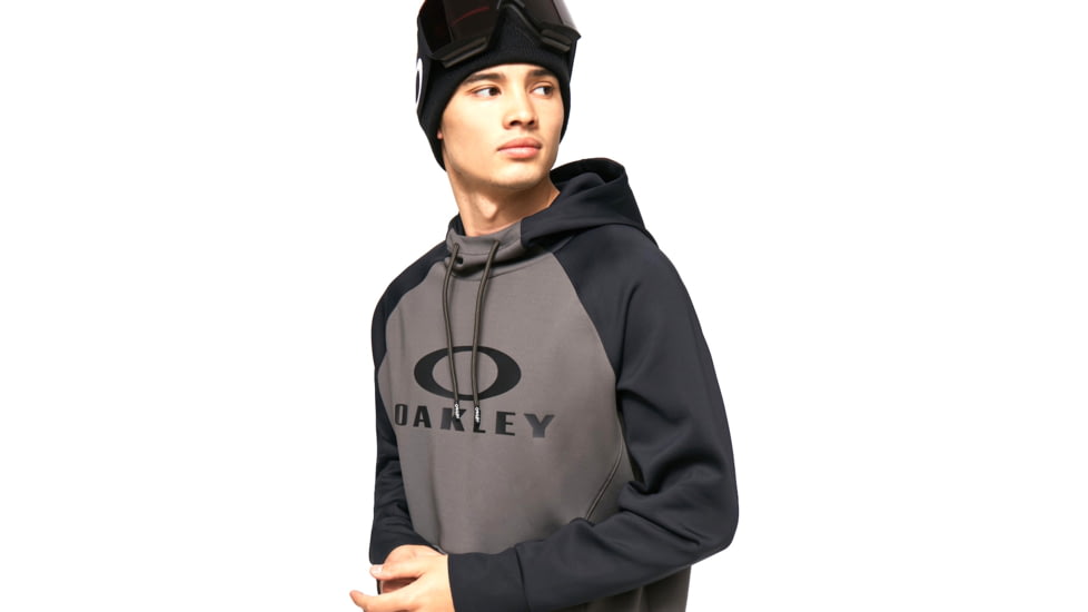 Oakley Sierra DWR Fleece Hoody 2.0 - Mens, Blackout/New Dark Brush, Small, FOA402382-9EF-S