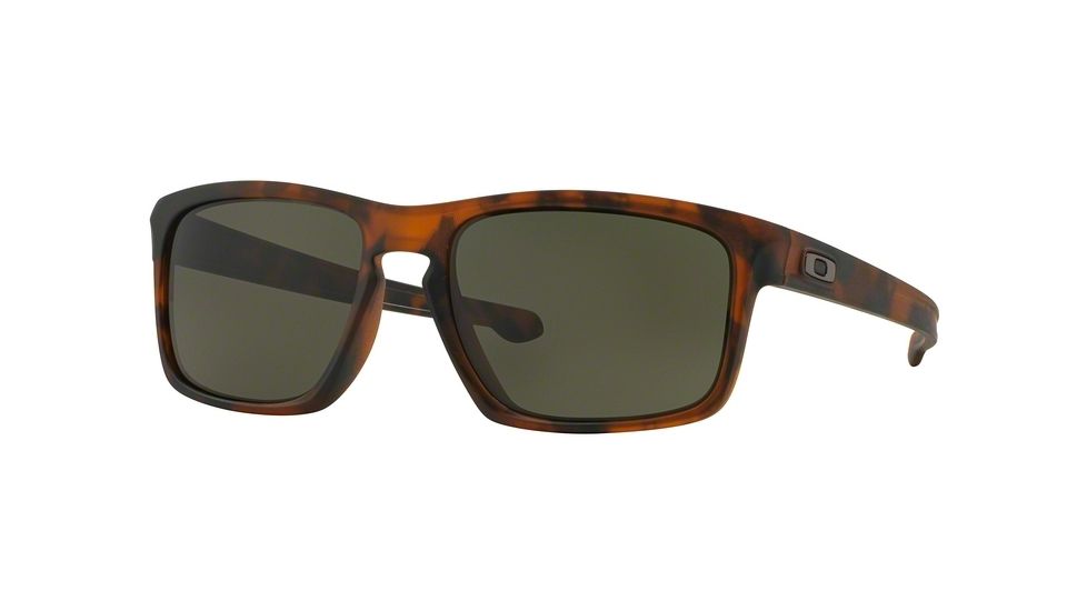 Oakley SLIVER A OO9269 Single Vision Prescription Sunglasses OO9269-926902-57 - Lens Diameter 57 mm, Frame Color Matte Brown Tortoise