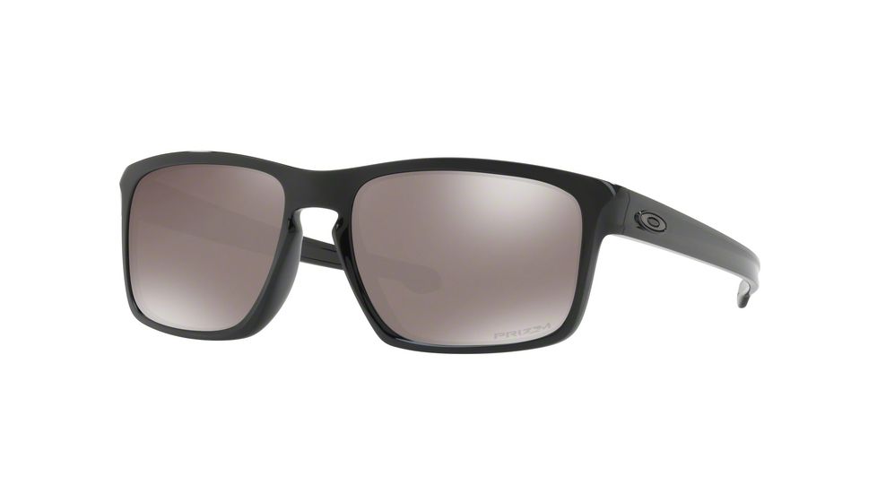 Oakley Sliver A OO9269 Single Vision Prescription Sunglasses, 57mm, Polished Black, OO9269-926913-57-SV
