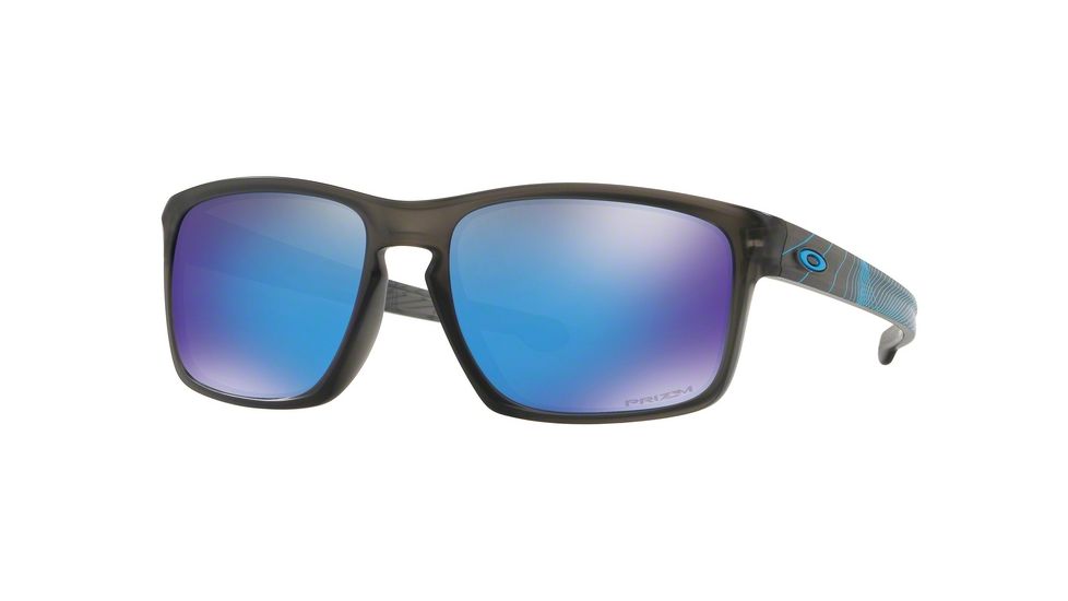 Oakley Sliver A OO9269 Single Vision Prescription Sunglasses OO9269-926918-57 - Lens Diameter 57 mm, Frame Color Matte Grey Smoke Aero