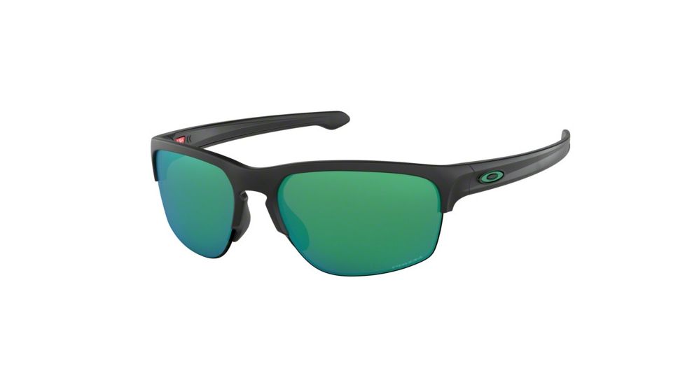 Oakley SLIVER EDGE A OO9414 Sunglasses 941405-63 - Matte Black Frame, Prizm Jade Lenses