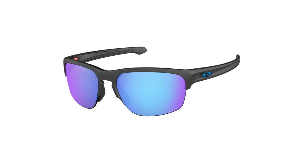 Oakley SLIVER EDGE A OO9414 Sunglasses 941406-63 - Steel Frame, Prizm Sapphire Polarized Lenses