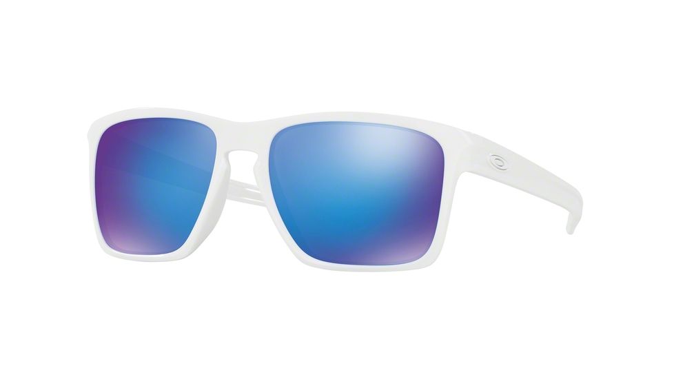 Oakley SLIVER XL A OO9346 Single Vision Prescription Sunglasses OO9346-934602-57 - Lens Diameter 57 mm, Frame Color Polished White