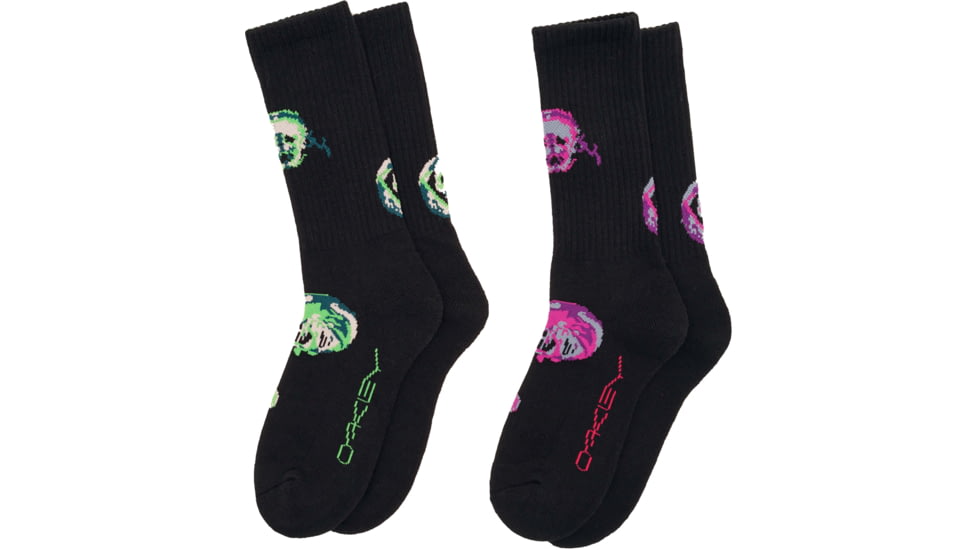 Oakley Sock Jelly Fish Pck 2 - Mens, Blackout, Medium, 93340-02E-M