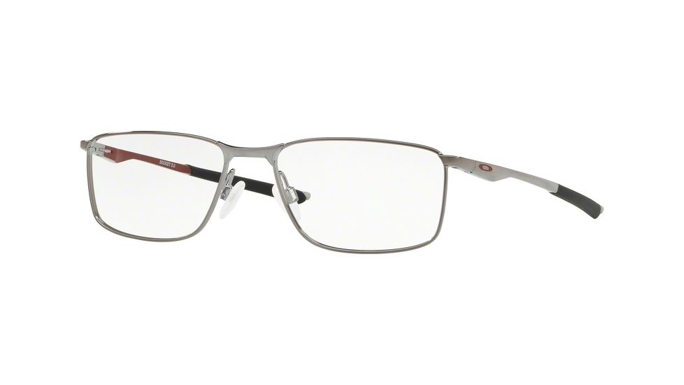 Oakley Socket 5.0 OX3217 Bifocal Prescription Eyeglasses, 55mm, Gunmetal/cardinal, OX3217-321709-55-BI