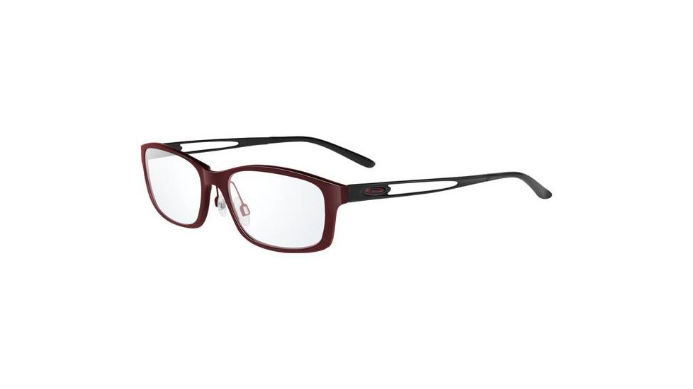 Oakley Speculate Eyeglasses Frame, Size 52 - Brushed Garnet/Polished Black OX3108-0252
