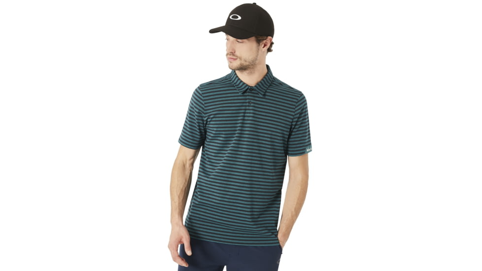 Oakley Speed Stripe Polo - Mens, Balsam, 2XL, 434038-6A9-XXL