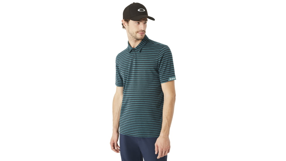 Oakley Speed Stripe Polo - Mens, Balsam, 2XL, 434038-6A9-XXL