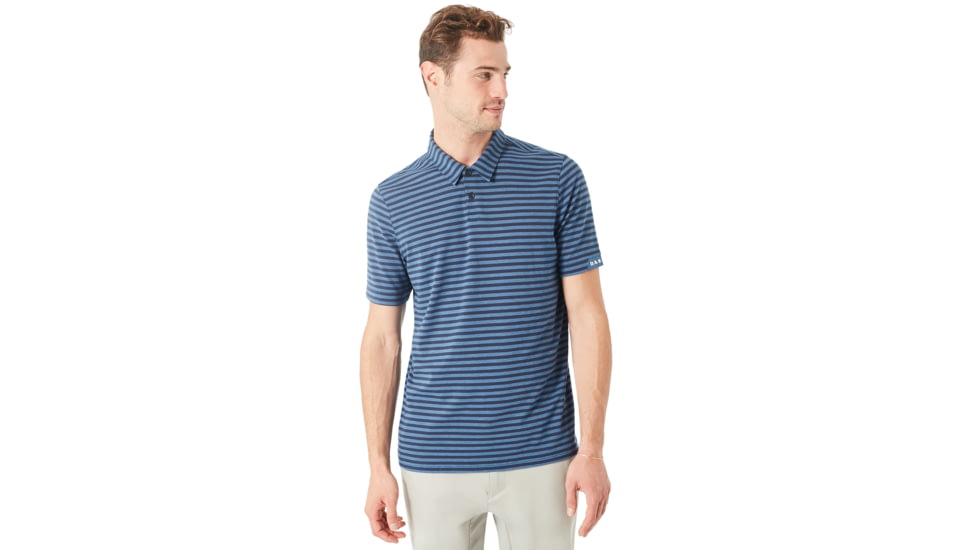 Oakley Speed Stripe Polo - Mens, Ensign Blue, Large, 434038-64W-L