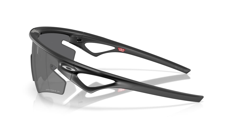 Oakley Sphaera Slash Sunglasses, Matte Black, PRIZM Black Polarized, PRIZM Black Polarized, OO9499-0136