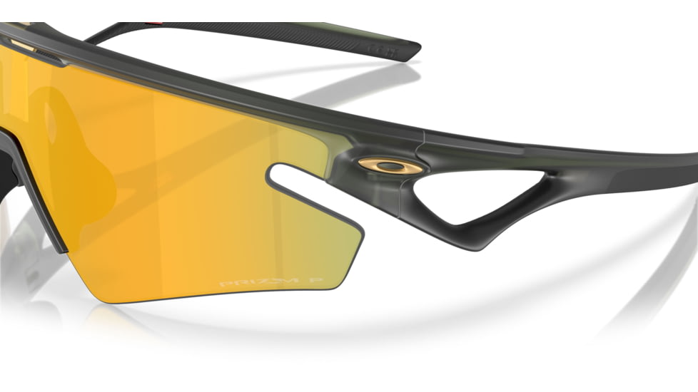 Oakley Sphaera Slash Sunglasses, Matte Olive Ink, PRIZM 24K Polarized, PRIZM 24K Polarized, OO9499-0536