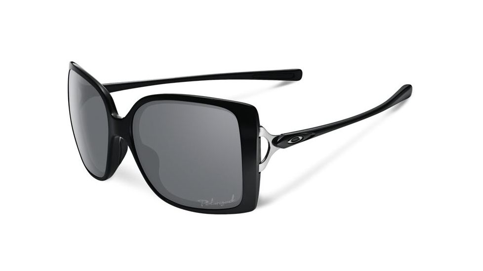 Oakley Splash Sunglasses Polished Black w/ Grey Polar Frame, Grey Polarized Lens-OO9258-02