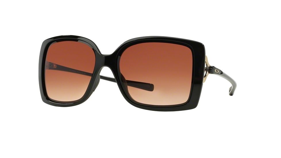 Oakley Splash Sunglasses 925801-58 - Polished Black Frame, VR50 Brown Grad Lenses