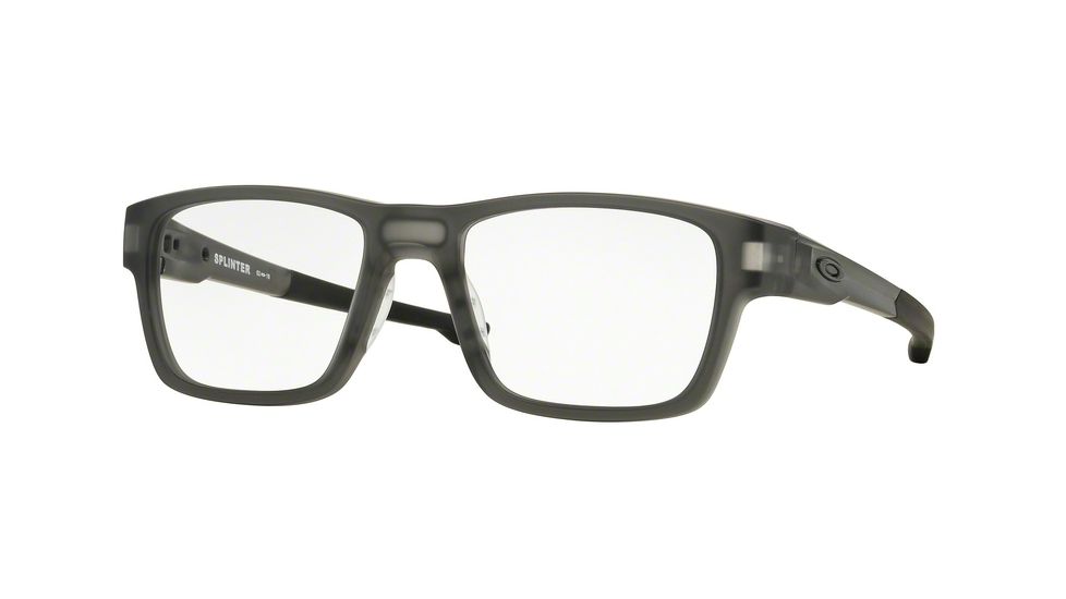 Oakley SPLINTER OX8077 Single Vision Prescription Eyeglasses 807702-52 - Satin Grey Smoke Frame
