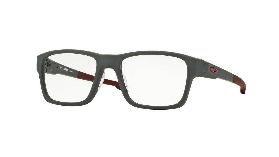 Oakley SPLINTER OX8077 Single Vision Prescription Eyeglasses 807706-52 - Pavement Frame