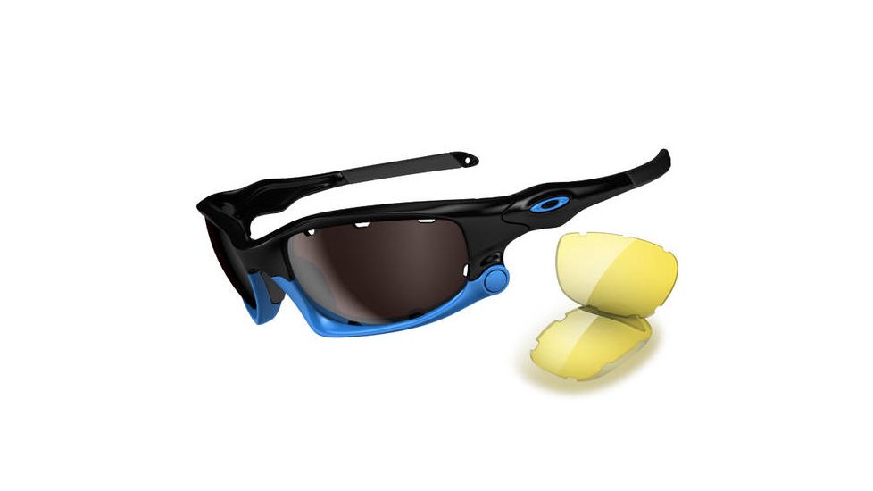 Oakley Split Jacket Sunglasses, Polished Blk Frame, OO Blk Irid Lens, Polar OO9099-13