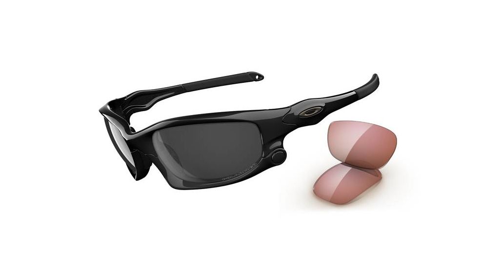 Oakley Split Jacket Sunglasses, Polished Black Frame, Blk Irid Lens, Polar OO9099-04