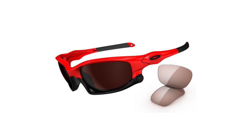 Oakley Split Jacket Sunglasses, Infrared Frame, VR28 Blk Irid+VR50 Lens OO9099-05