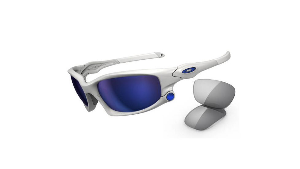 Oakley Split Jacket Sunglasses, Polished White Frame, Ice Irid Lens OO9099-03