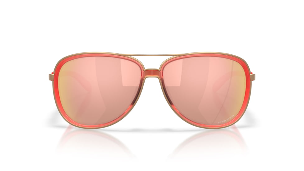 Oakley Split Time Sunglasses, Matte Transparent Peach , PRIZM Rose Gold, PRIZM Rose Gold, OO4129-3058