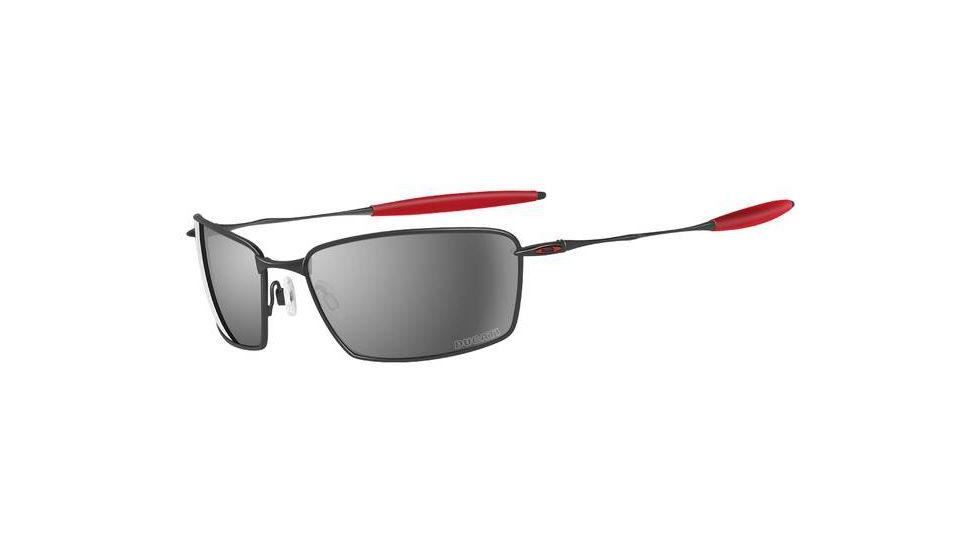Oakley Square Whisker Ducati Pewter Frame w/ Black Iridium Polarized Lenses Sunglasses 24-197