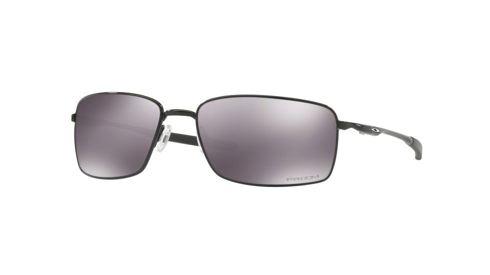 Oakley SQUARE WIRE OO4075 Progressive Prescription Sunglasses, 60mm, Polished Black, OO4075-407513-60-PRO