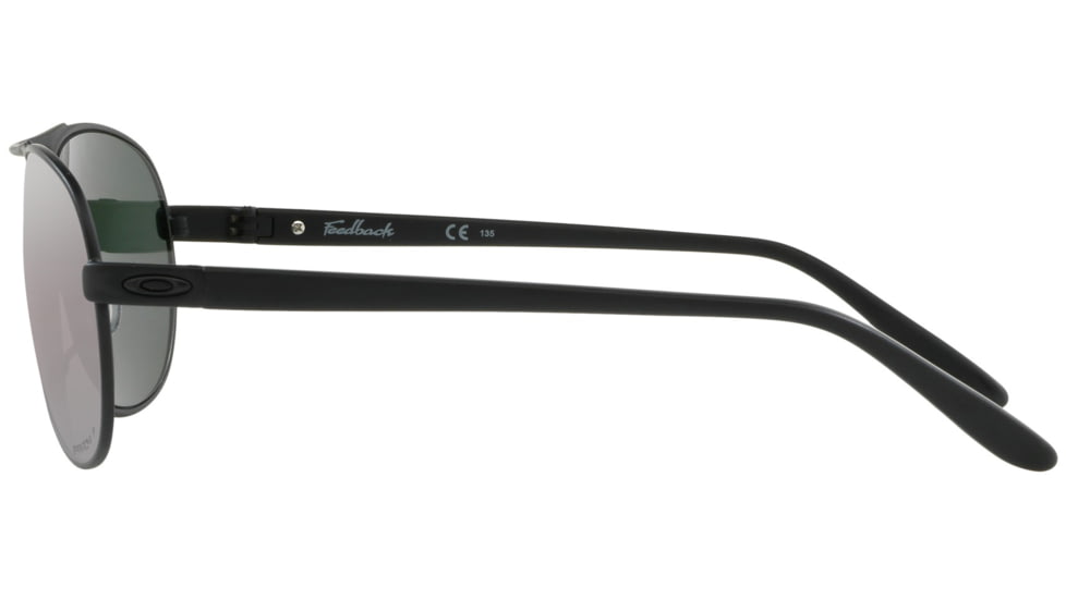 Oakley Standard Issue Feedback Womens BlackStandard Issuede Collection Sunglasses, Blackside w/Prizm Black Polar, OO4079-3559