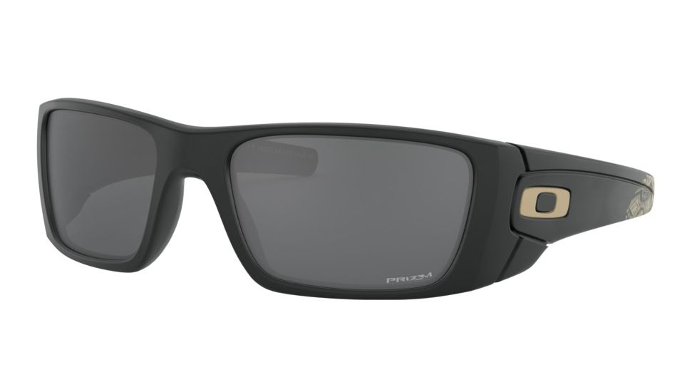 Oakley Standard Issue Fuel Cell American Heritage Collection Sunglasses, Matte Black w/Prizm Black, OO9096-K460