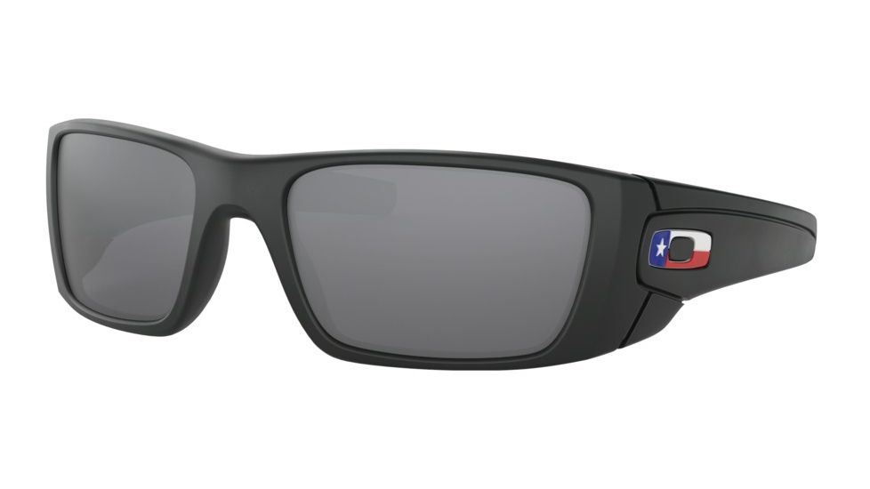 Oakley SI Standard Issue Fuel Cell Flag Collection Sunglasses, Matte Black Texas w/Black Iridium, OO9096-J160
