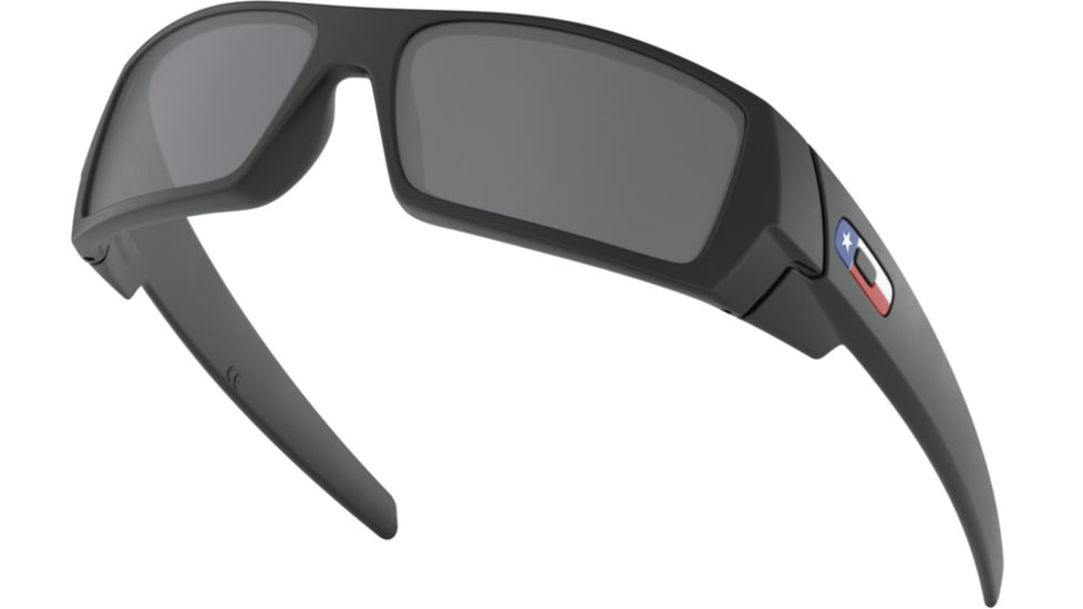 Oakley Standard Issue GasCan Flag Collection Sunglasses, Matte Black Texas w/Black Iridium, OO9014-4060