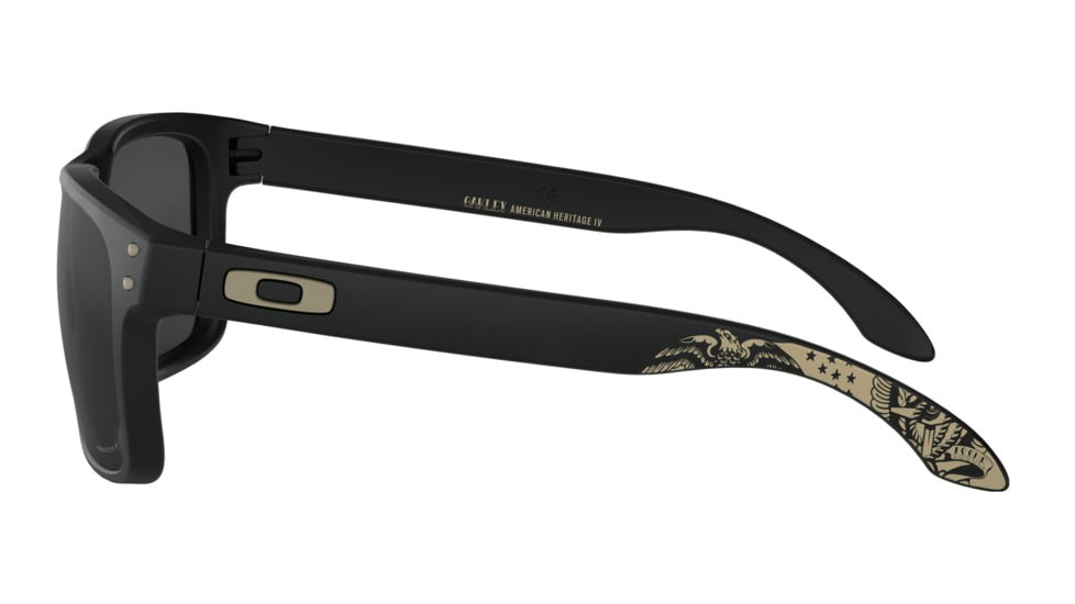 Oakley Standard Issue Holbrook American Heritage Collection Sunglasses, Matte Black w/Prizm Black, OO9102-J255