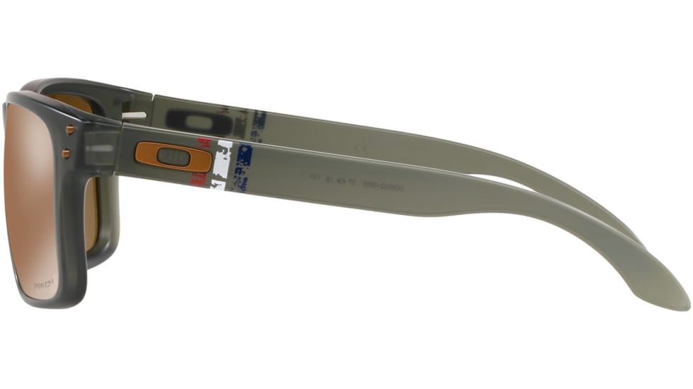 Oakley Standard Issue Holbrook Uncle Sam Sunglasses, Matte Olive Ink/PrizmTungsten, OO9102-G655