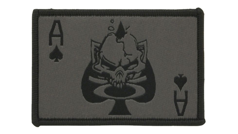 Oakley Standard Issue Patch, Death Card Grey, 101-668-005