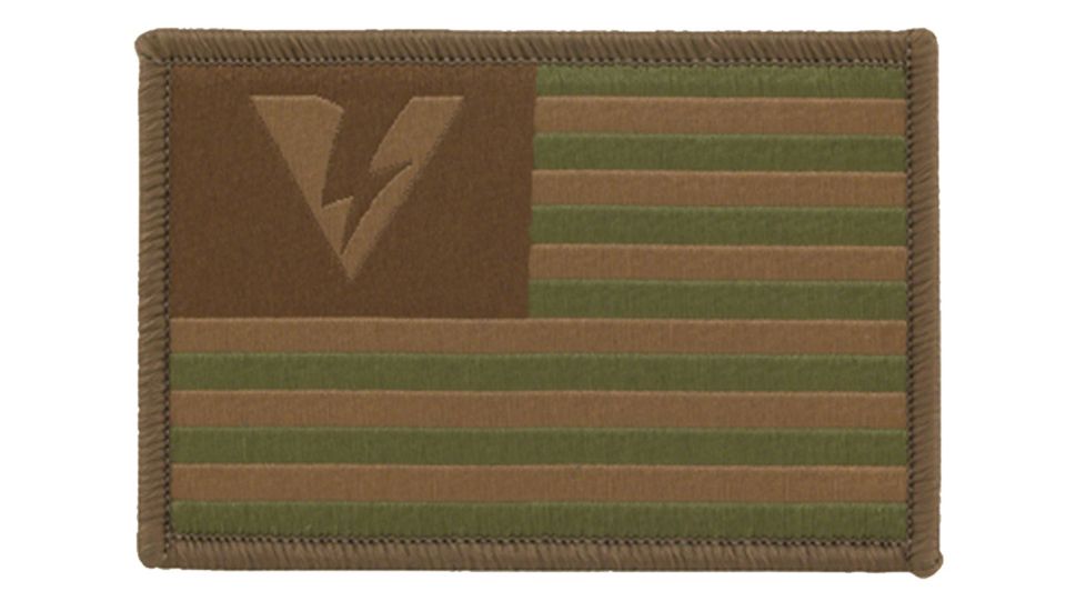 Oakley Standard Issue Patch, Logo Flag Green/Brown, 101-668-022